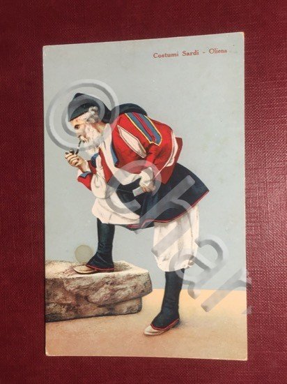 Cartolina Costumi Sardi - Oliena + 1930 ca.