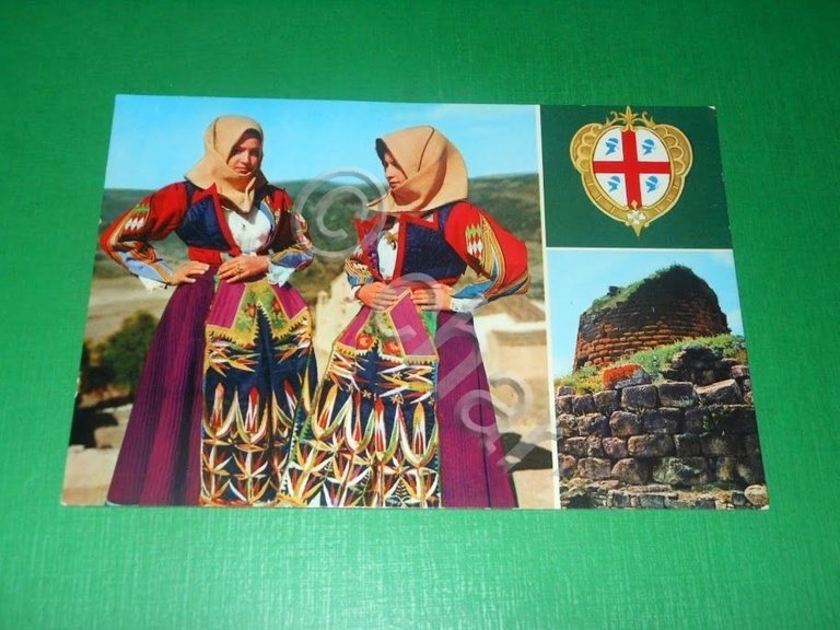 Cartolina Costumi Sardi - Orgosolo ( Nuoro ) 1965 ca.