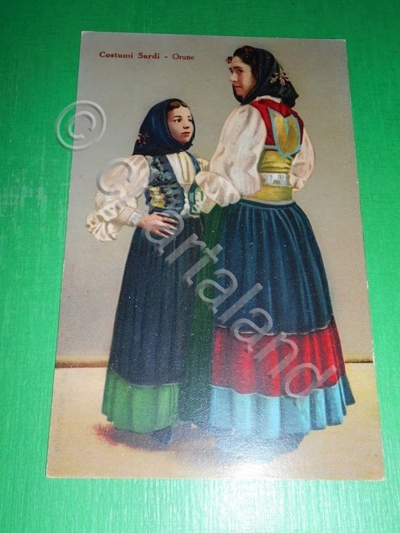 Cartolina Costumi Sardi - Orune 1930 ca | Immagine Gallery 2