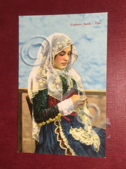 Cartolina Costumi Sardi - Osilo - 1920 ca.