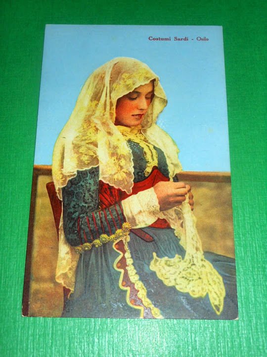 Cartolina Costumi Sardi - OSILO 1920 ca.