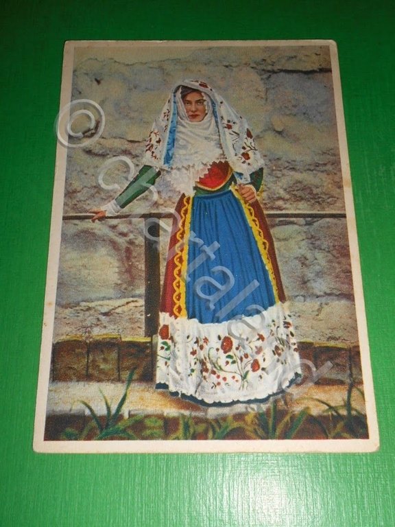 Cartolina Costumi Sardi - OSILO 1950 ca