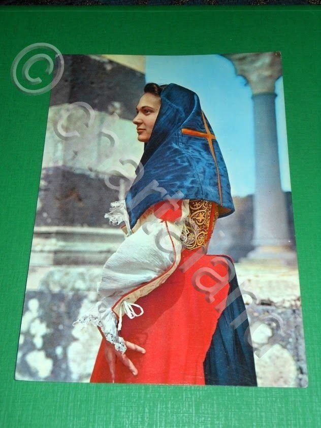 Cartolina Costumi Sardi - PLOAGHE 1960.