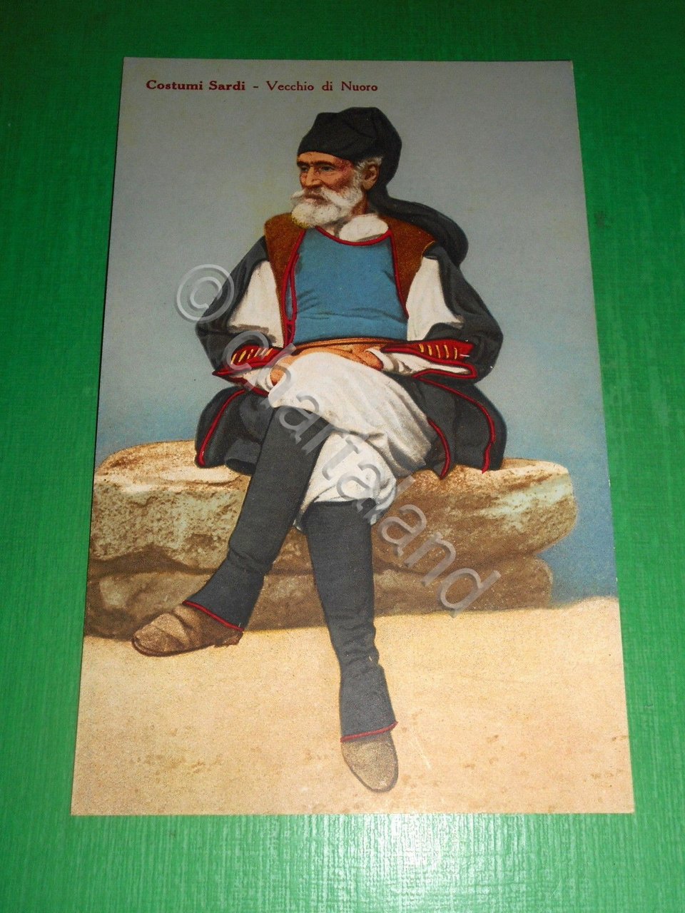 Cartolina Costumi Sardi - Vecchio di Nuoro - 1930 ca.