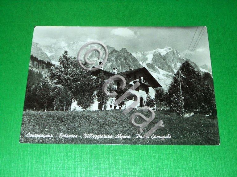Cartolina Courmayeur - Entreves - Villeggiatura Alpina - Padri Somaschi …