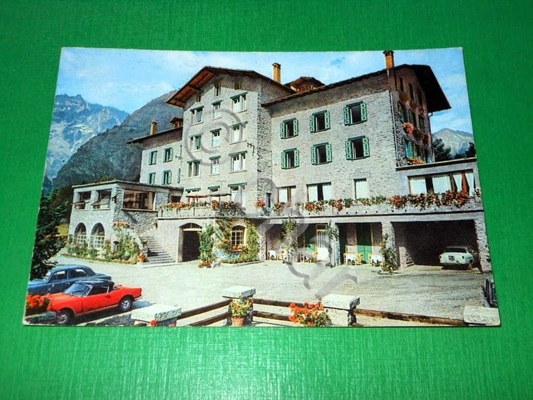 Cartolina Courmayeur - Hotel Miramonti 1963