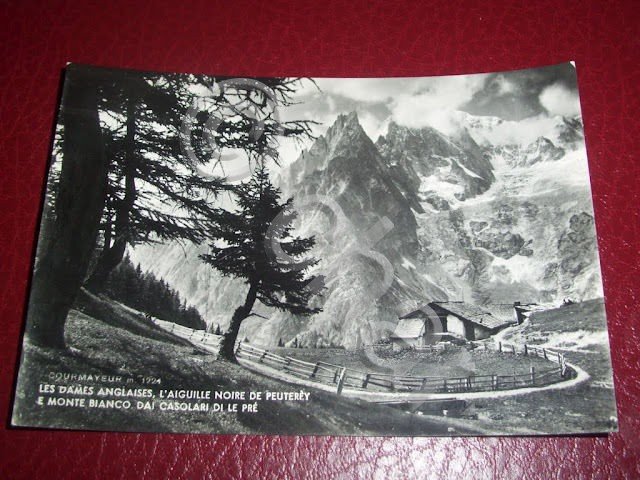 Cartolina Courmayeur - Les Dames Anglaises - L' Aiguille Noire …