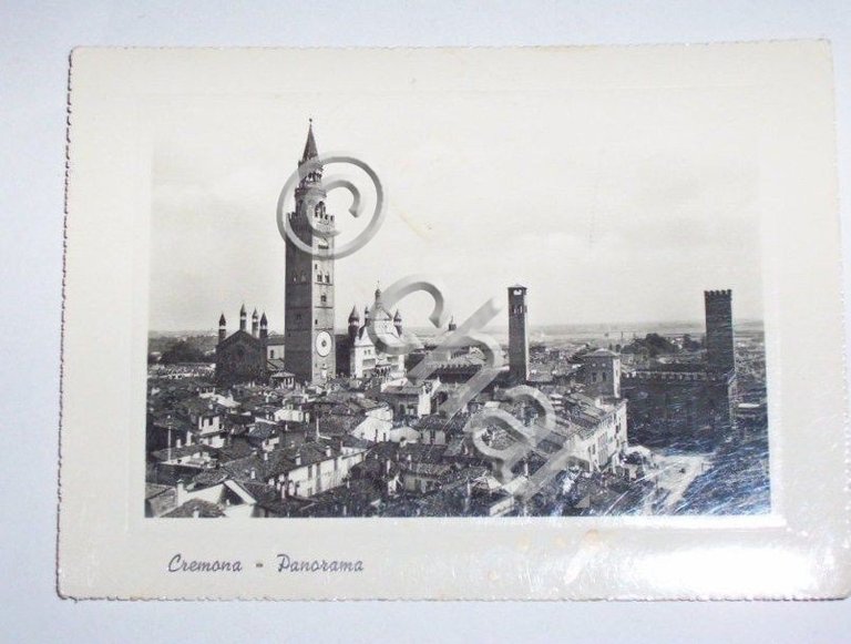 Cartolina Cremona - Panorama 1952.