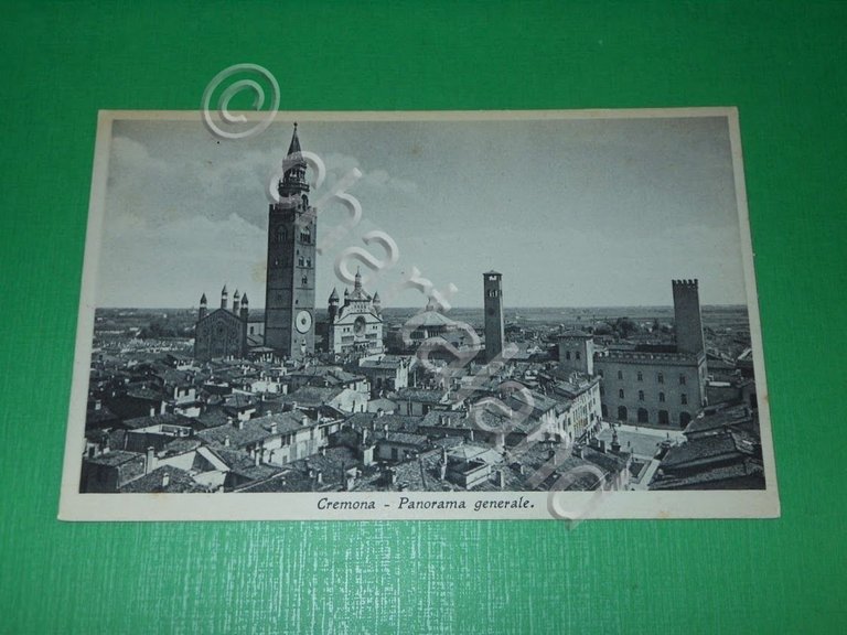 Cartolina Cremona - Panorama generale 1930 ca.