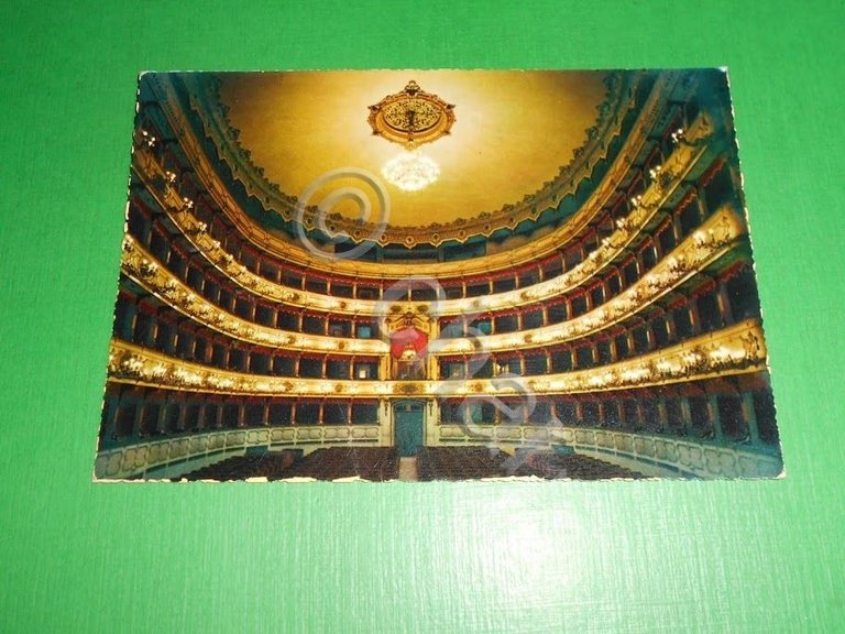 Cartolina Cremona - Teatro Ponchielli - Interno 1970