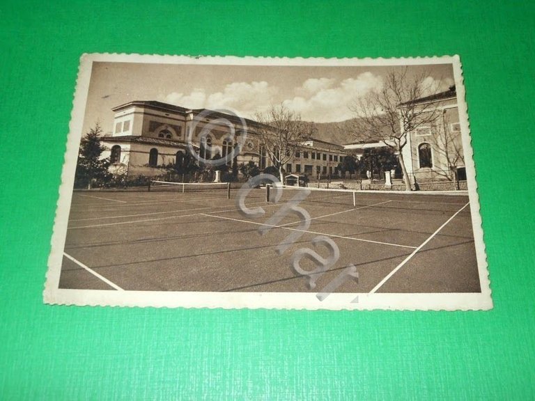 Cartolina Crespano del Grappa - Collegio Femminile - Tennis 1937.