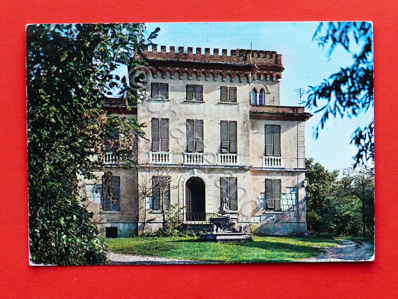 Cartolina Creto - Facciata del Castello Masnata - 1973.