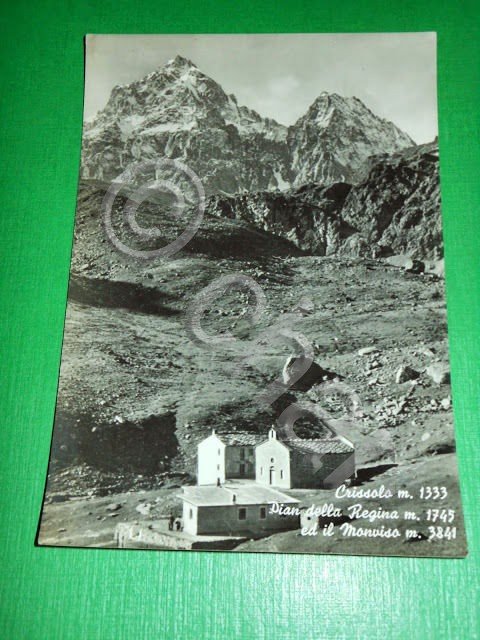 Cartolina Crissolo - Pian della Regina ed il Monviso 1955 …