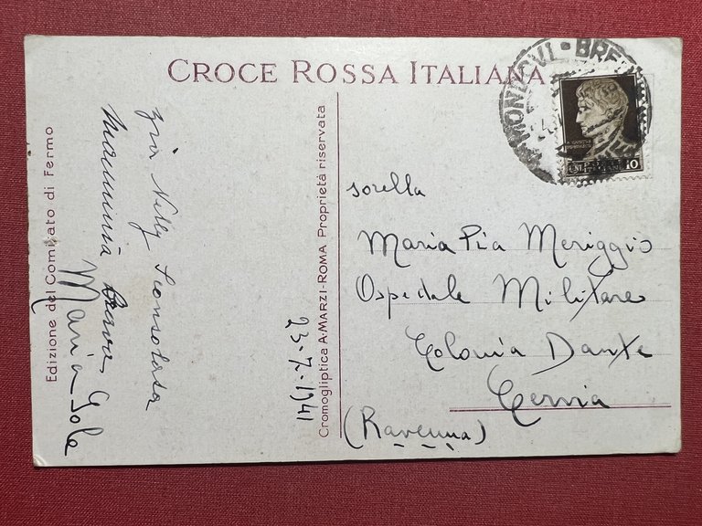 Cartolina Croce Rossa Italiana - S.A.R. La Duchessa Elena d'Aosta …