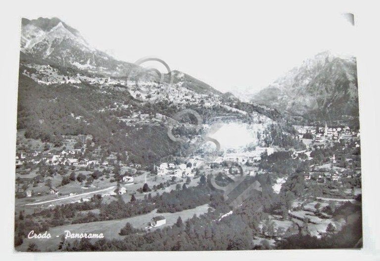Cartolina Crodo - Panorama generale 1950 ca