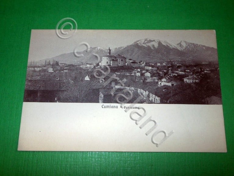 Cartolina Cumiana - Panorama 1920 ca.