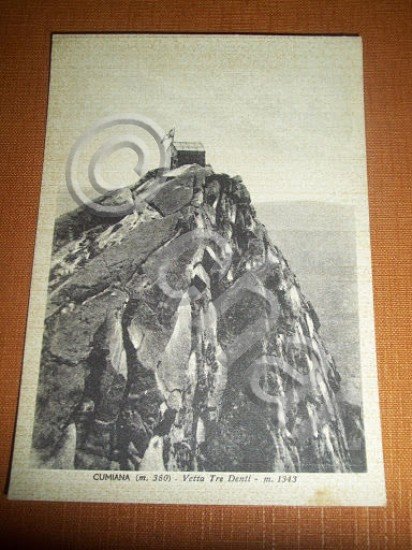 Cartolina Cumiana ( Torino ) - Vetta Tre Denti 1948
