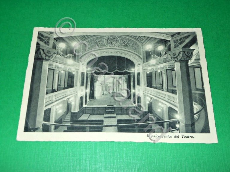 Cartolina Cuneo - Collegio S. Tomaso - Palcoscenico del Teatro …