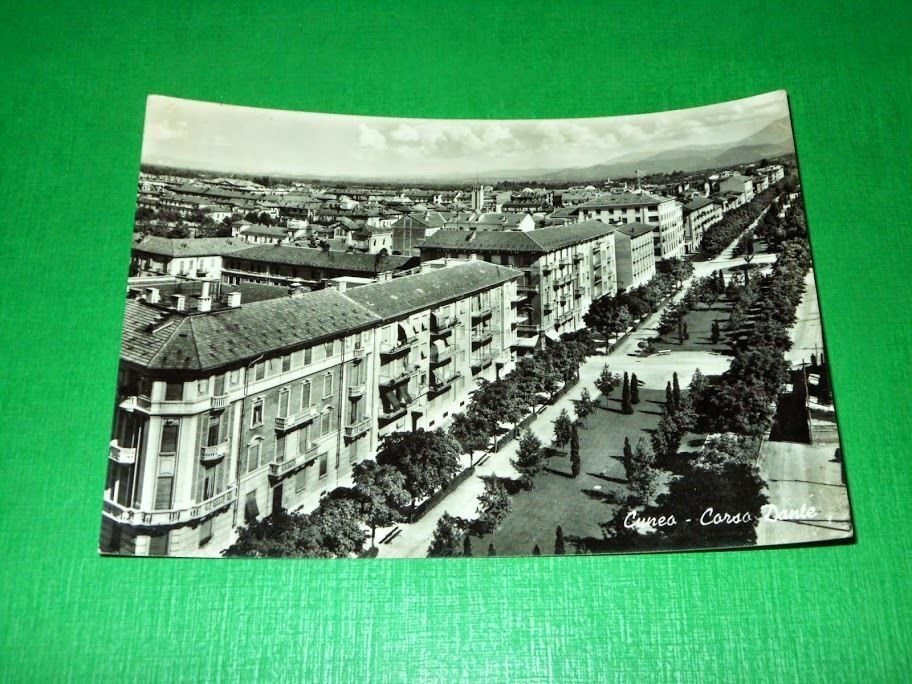 Cartolina Cuneo - Corso Dante 1955 ca.