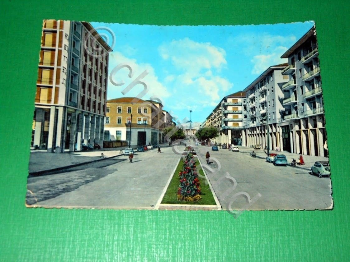Cartolina Cuneo - Corso Giolitti 1954 ca.