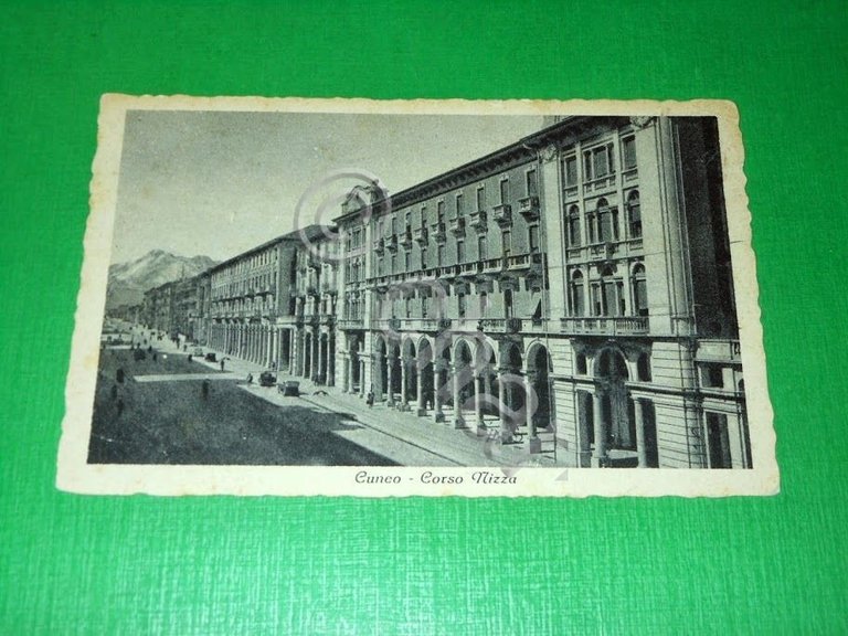 Cartolina Cuneo - Corso Nizza -- 1943