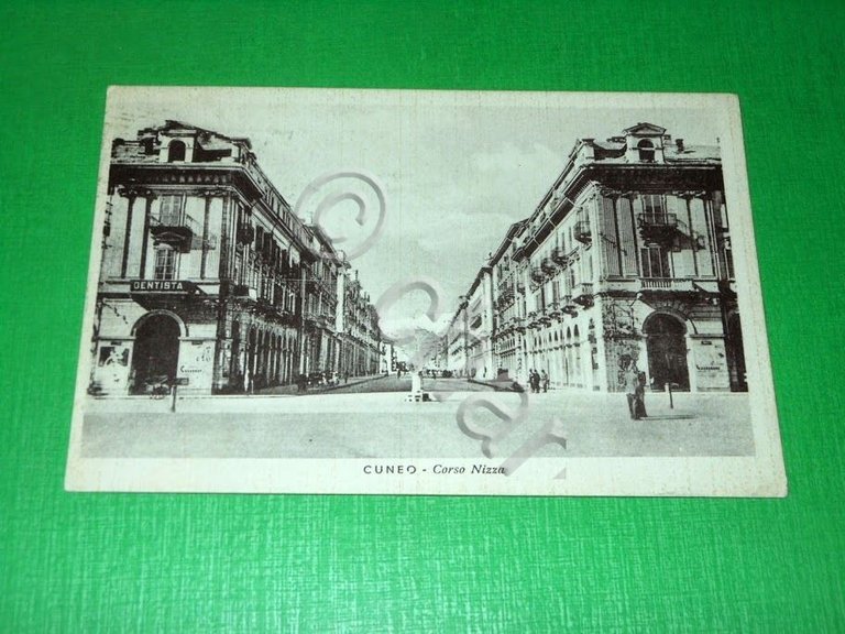 Cartolina Cuneo - Corso Nizza 1942 | Immagine Gallery 2