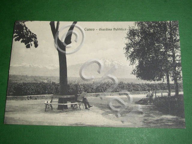 Cartolina Cuneo - Giardino Pubblico 1930 ca