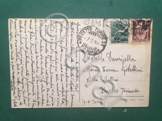 Cartolina Cuneo - Panorama - 1940