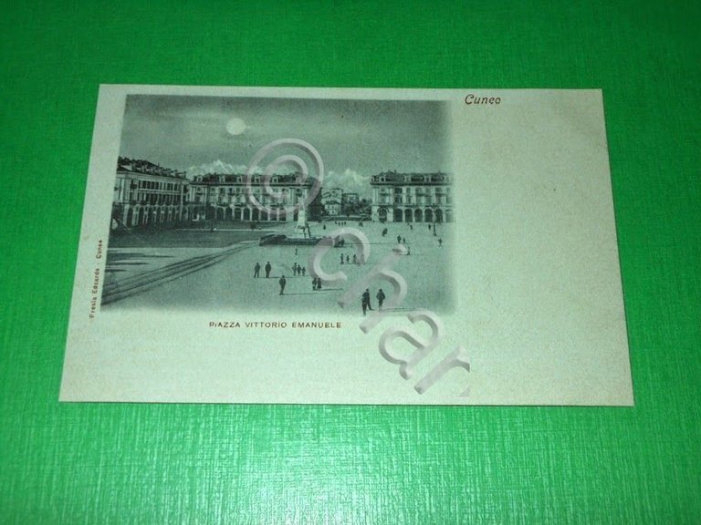Cartolina Cuneo - Piazza Vittorio Emanuele 1910 ca.
