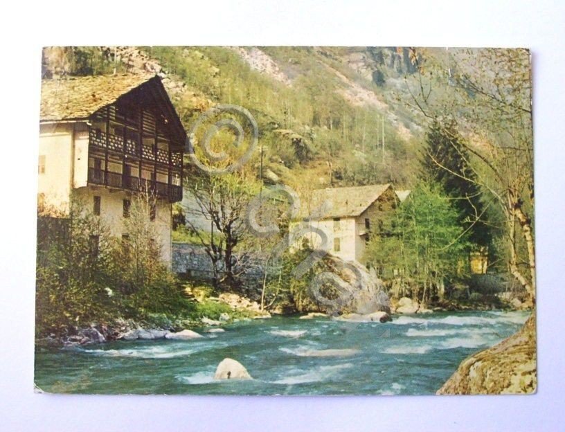 Cartolina Curgo di Mollia ( Vercelli ) - Veduta 1976.