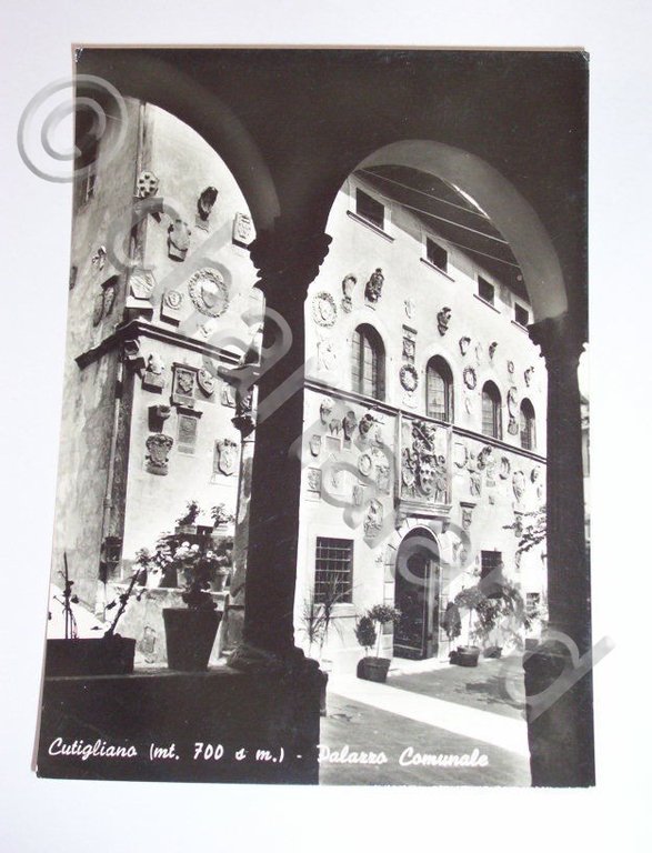 Cartolina Cutigliano - Palazzo Comunale 1958