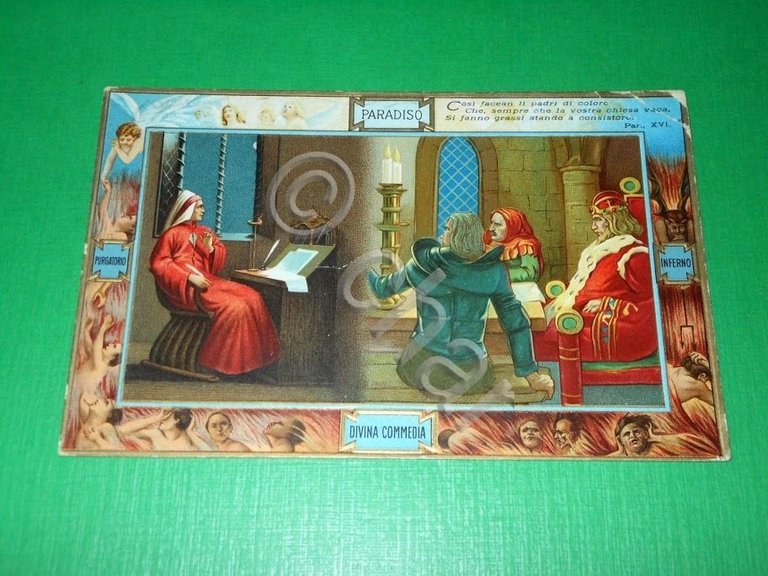 Cartolina Dante - Divina Commedia - Le Famiglie principali di …