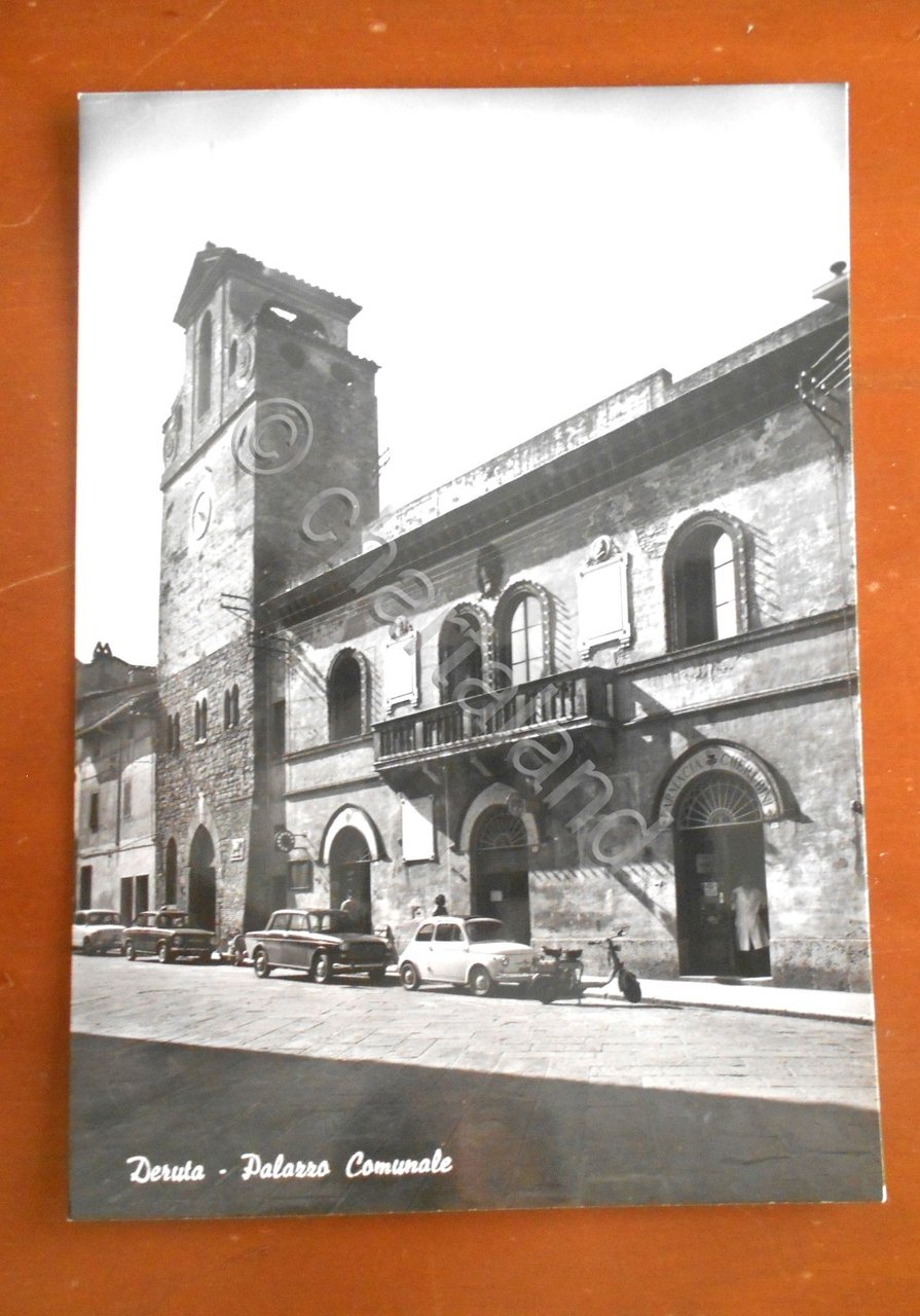 Cartolina Deruta - Palazzo Comunale - 1960 ca.
