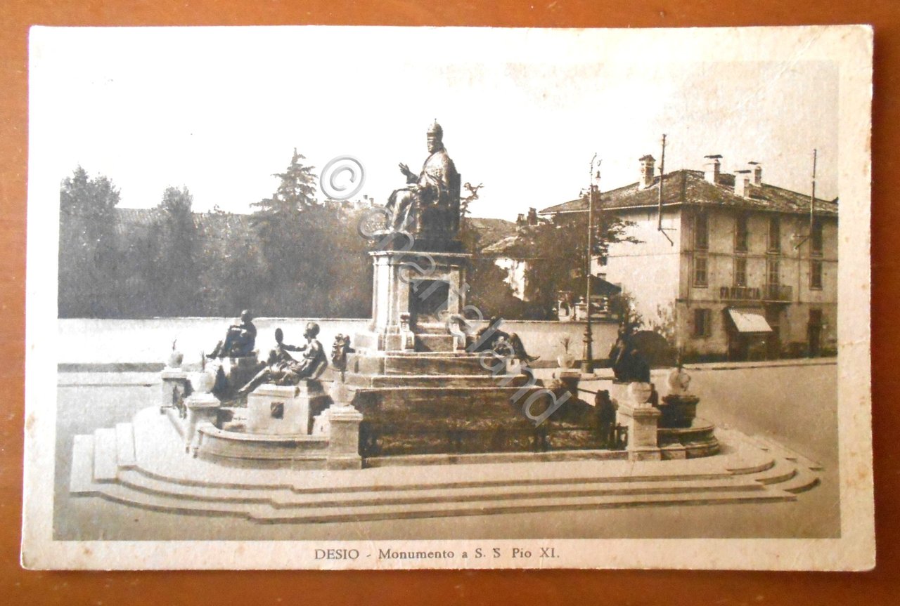 Cartolina Desio - Monumento a S. S. Pio XI - …