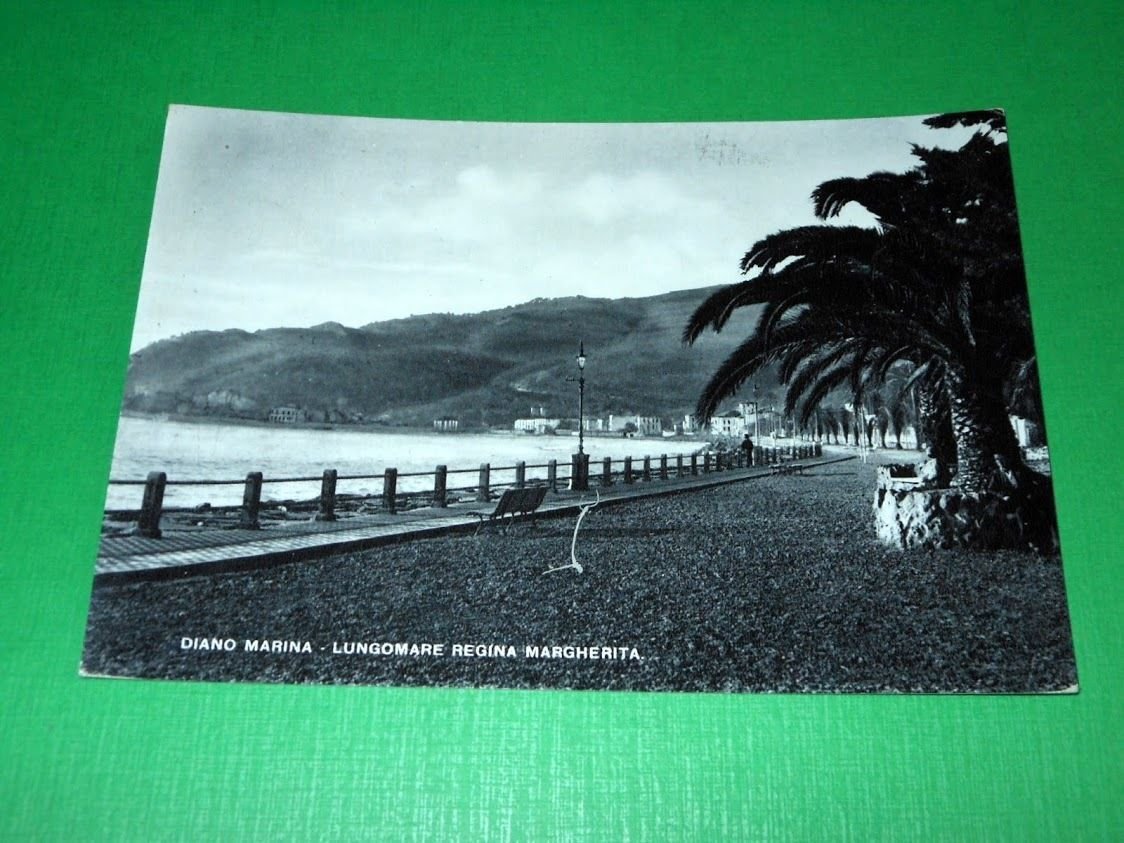Cartolina Diano Marina - Lungomare Regina Margherita 1941 n. 1.