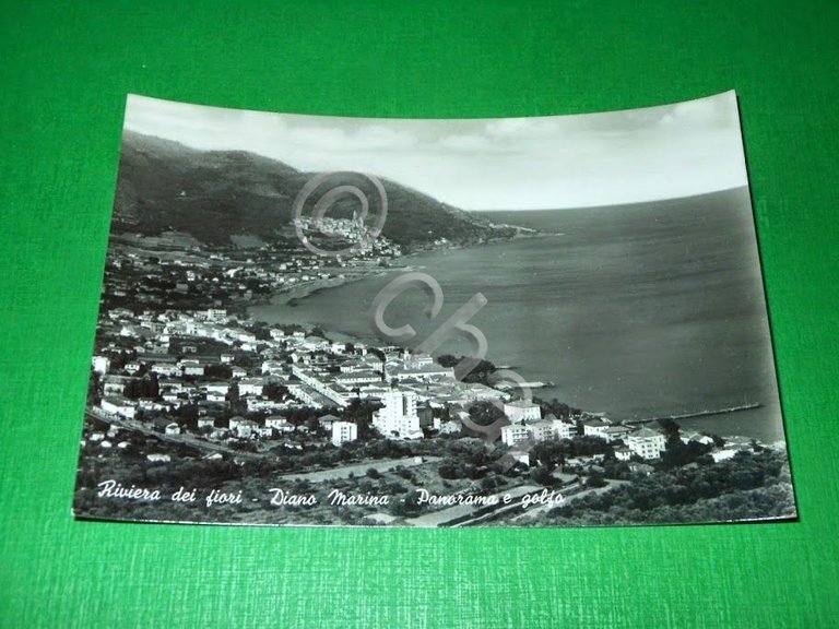 Cartolina Diano Marina - Panorama e golfo 1955 ca | Immagine Gallery 2