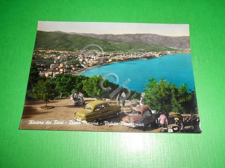 Cartolina Diano Marina - Veduta panoramica 1957.