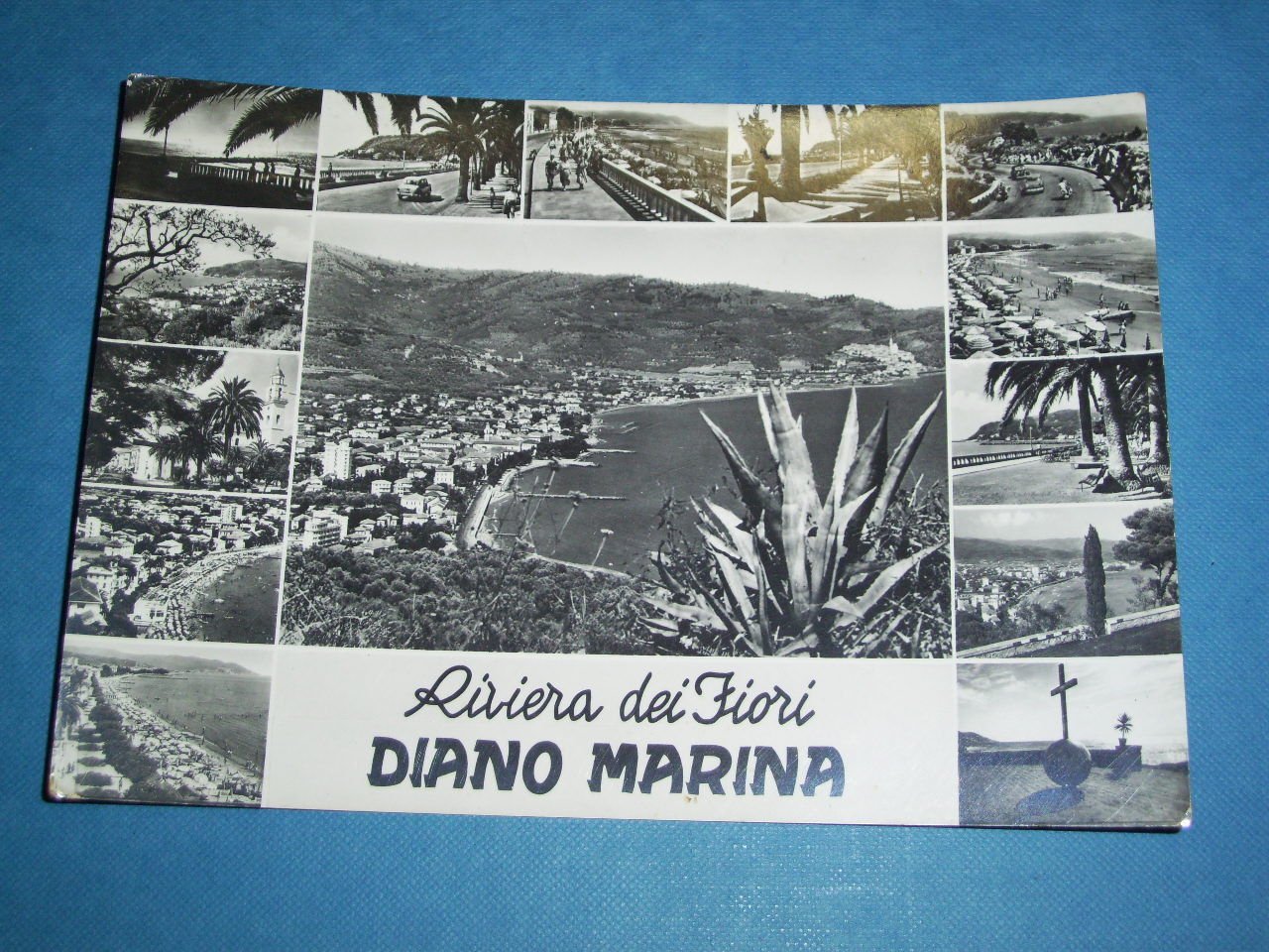 Cartolina Diano Marina - Vedute diverse 1960.