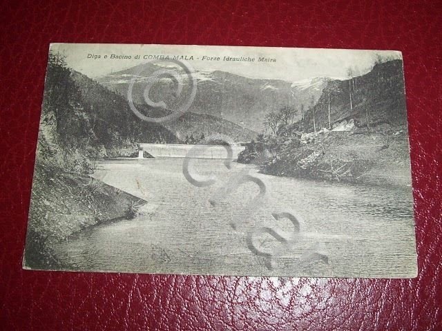 Cartolina Diga Bacino di Comba Mala - Idrauliche Maira.