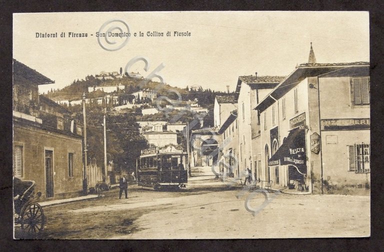 Cartolina dintorni di Firenze - S. Domenico e la Collina …