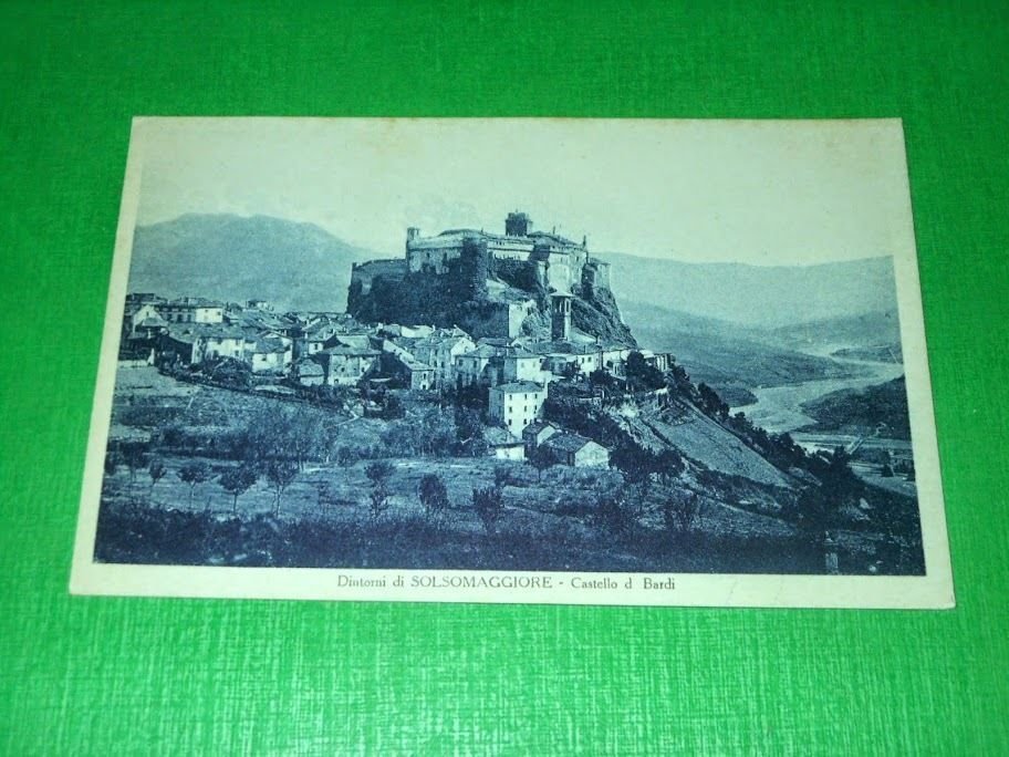 Cartolina Dintorni di Salsomaggiore - Castello di Bardi 1930 ca.