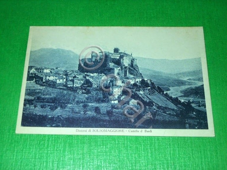 Cartolina Dintorni di Salsomaggiore - Castello di Bardi 1930 ca.