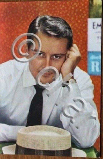 Cartolina discografica di Emilio Pericoli cantante italiano anni '50