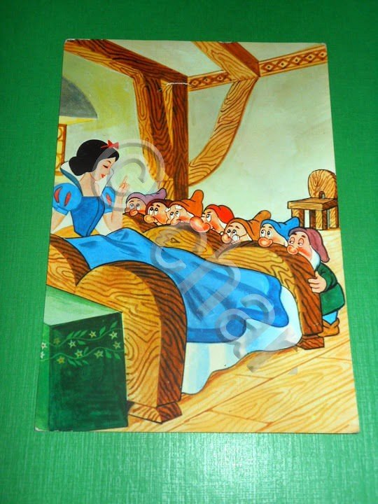 Cartolina Disney - Biancaneve e i sette nani 1962
