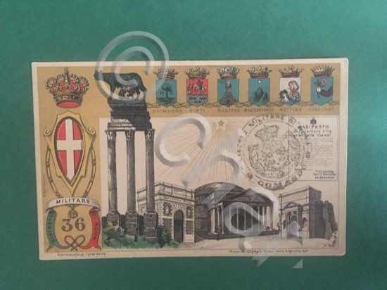 Cartolina Distretto Militare Di Roma - Civitavecchia - Rieti... - …