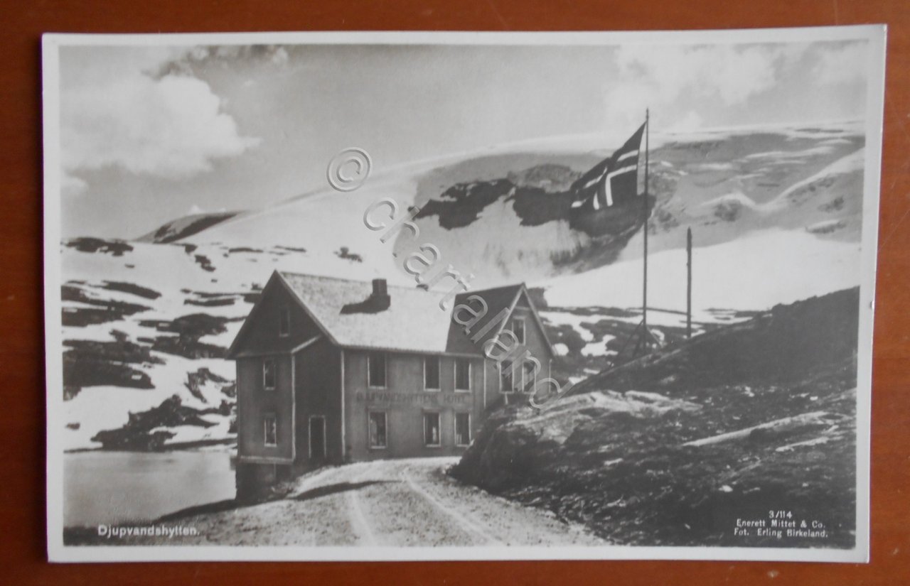 Cartolina Djupvandshytten (Norvegia) - 1939