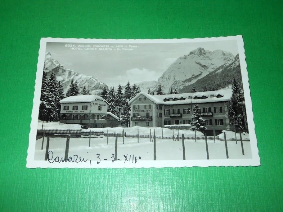 Cartolina Dolomiti - Canazei in Fassa - Hotel Croce Bianca …