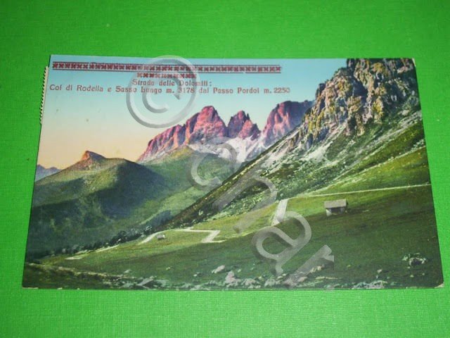 Cartolina Dolomiti - Col di Rodella e Sasso Lungo 1936