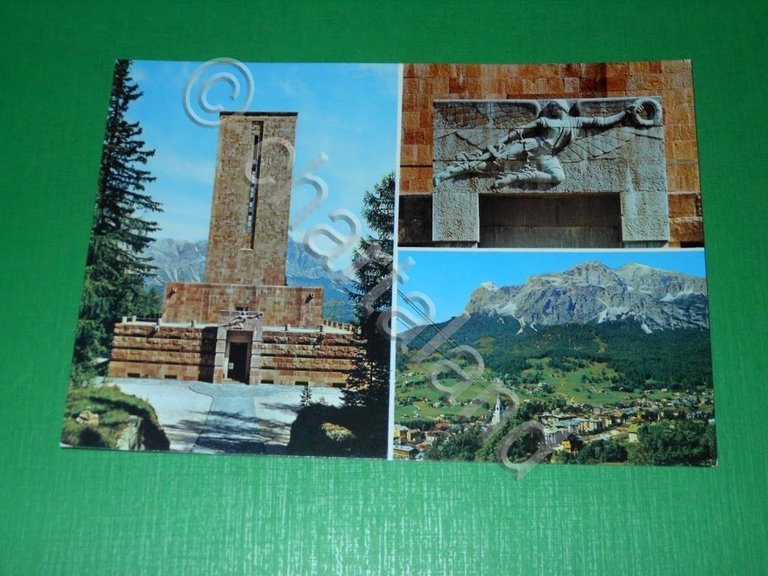 Cartolina Dolomiti - Cortina - Sacrario Militare - Vedute diverse …
