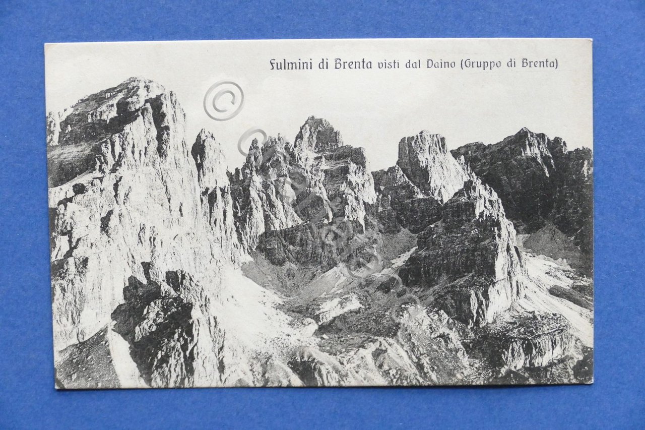 Cartolina Dolomiti - Fulmini di Brenta visti dal Daino - …
